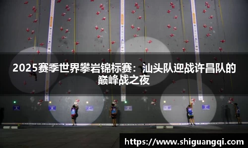 2025赛季世界攀岩锦标赛：汕头队迎战许昌队的巅峰战之夜